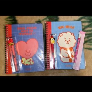 BT21 Notebook & Pens